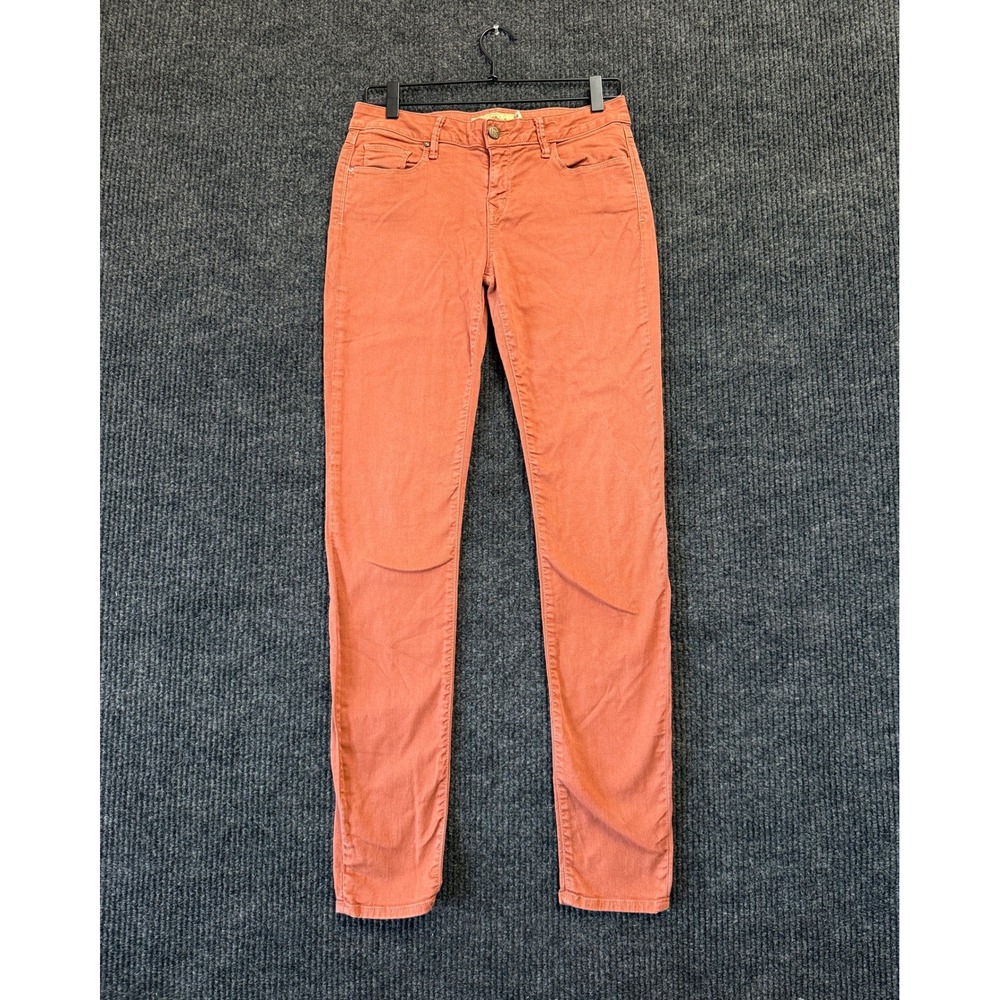 River Denim Remy Womens Jeans Size 9 Rust Orange Stretch Made in USA
